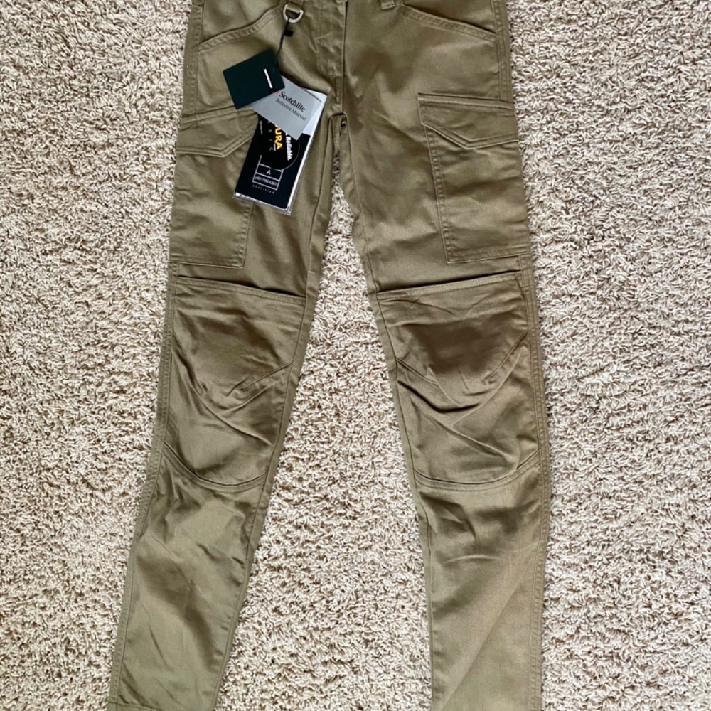 Women's Armored Motorcycle Pants, Spidi NWT, Skinny Fit, Cargo style - Picture 3 of 6